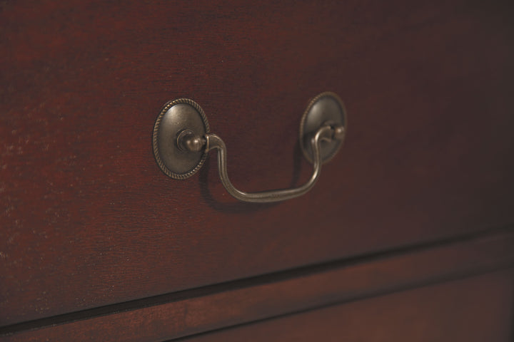 Alisdair - Two Drawer Night Stand - Reddish Brown