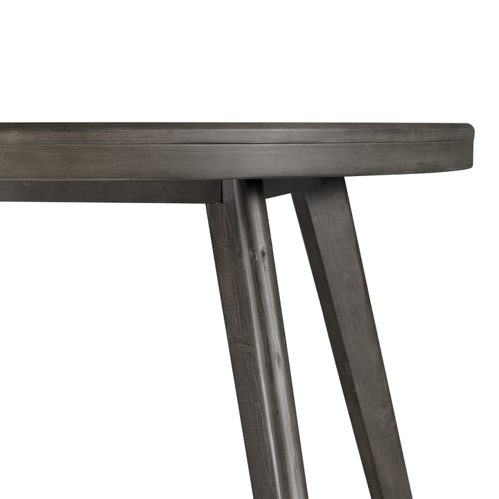 Cross - Round Dining Table - Dark Gray