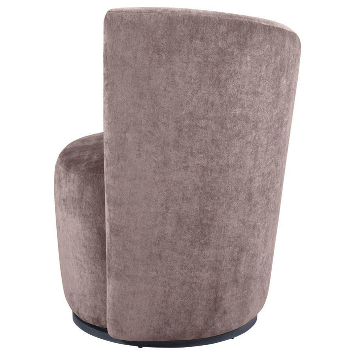 Nueva - Upholstered Swivel Chair Curved Backrest