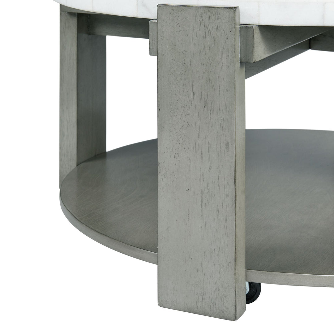 Rosamel - 2 Piece Occasional Table Set (Coffee Table And End Table) - Gray
