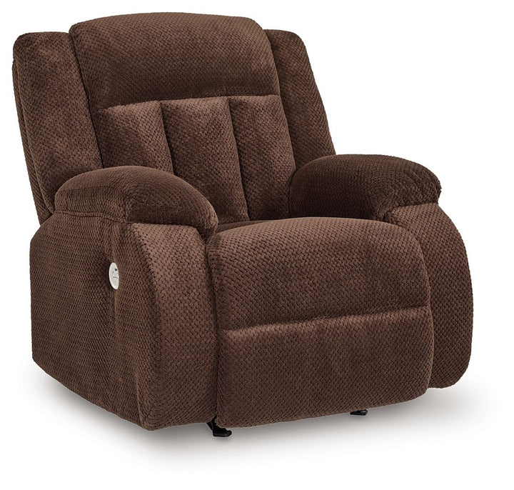 Free Wake - Power Rocker Recliner - Chocolate
