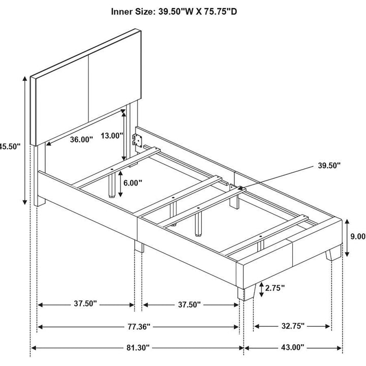 Dorian - Upholstered Panel Bed