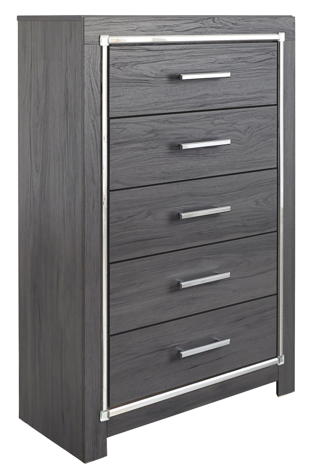 Lodanna - Five Drawer Chest - Gray