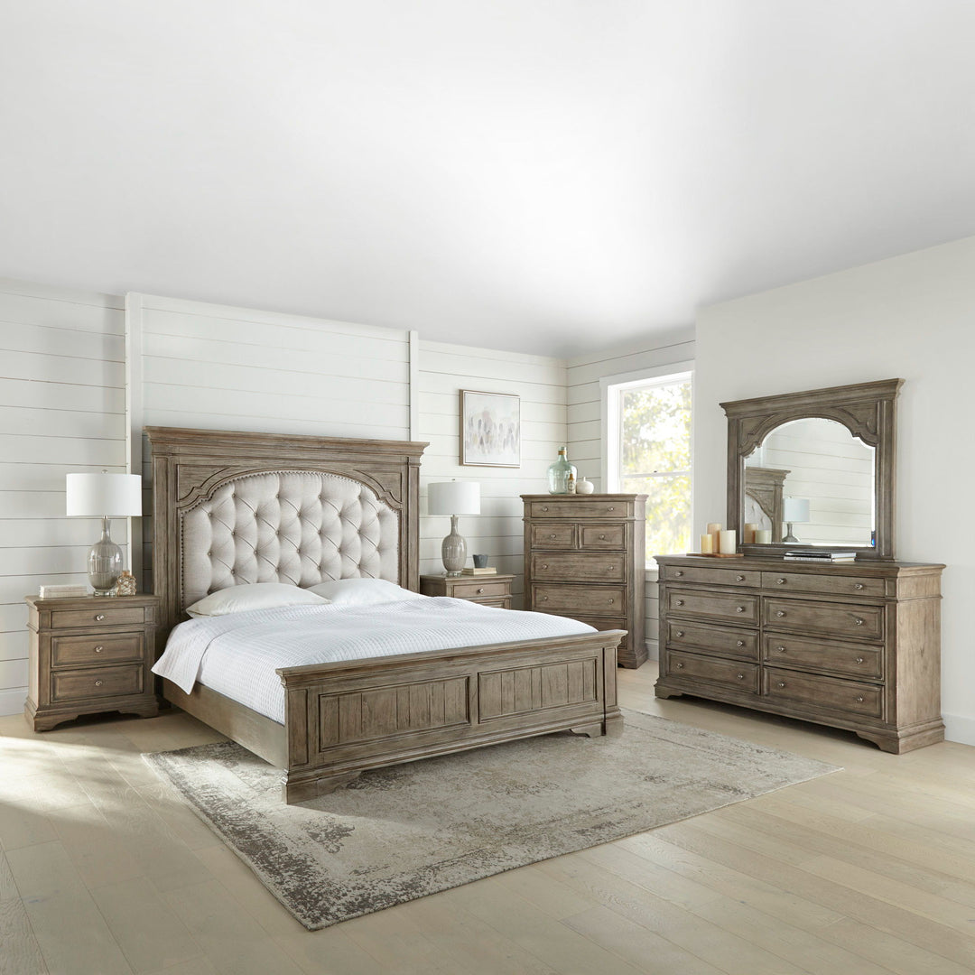 Highland - 5 Piece Bedroom Set - Driftwood