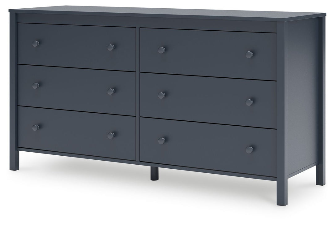 Simmenfort - Six Drawer Dresser - Navy Blue