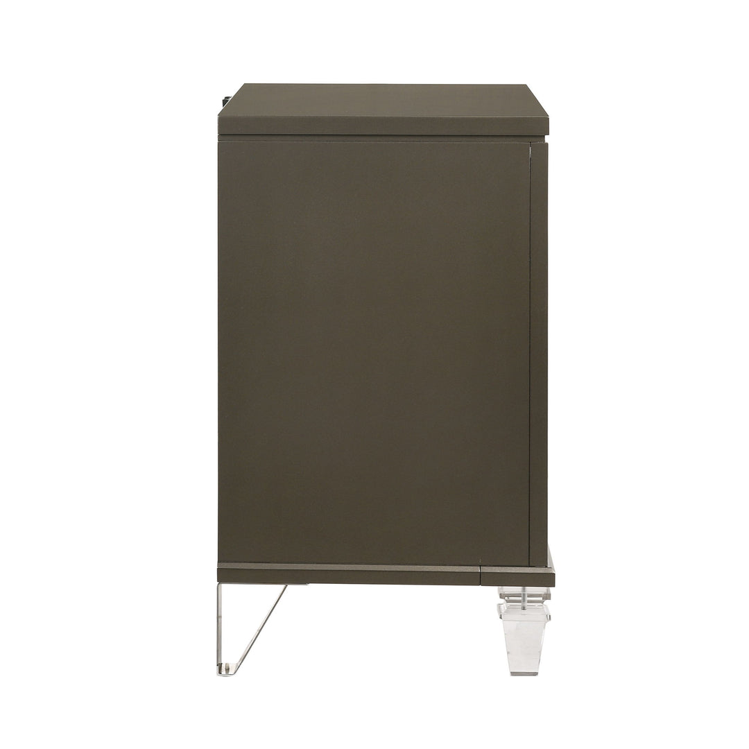 Twenty Nine - 2-Drawer Nightstand With USB - Dark Brown