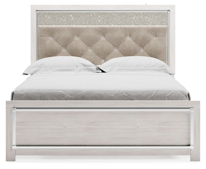 Altyra - Queen Panel Bed With Roll Slats - White