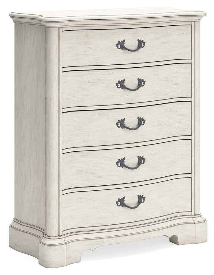 Arlendyne - Five Drawer Chest - Antique White