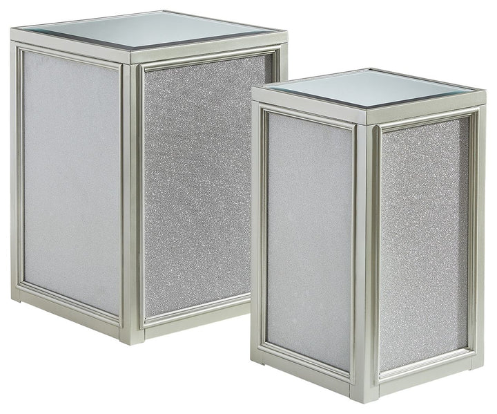 Traleena - Nesting End Tables (Set of 2) - Silver Finish