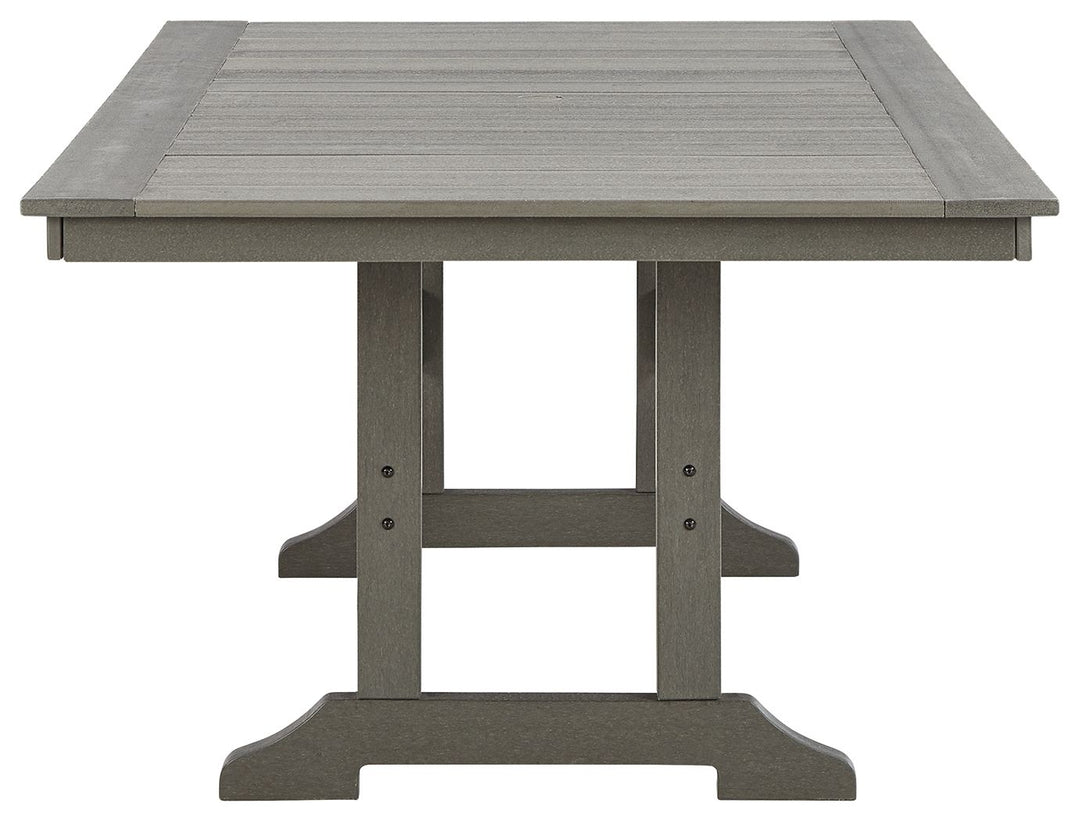 Visola - RECT Dining Table w/Umb OPT - Gray