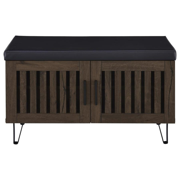 Brixton - 2-Door Padded Entryway Shoe Storage Bench
