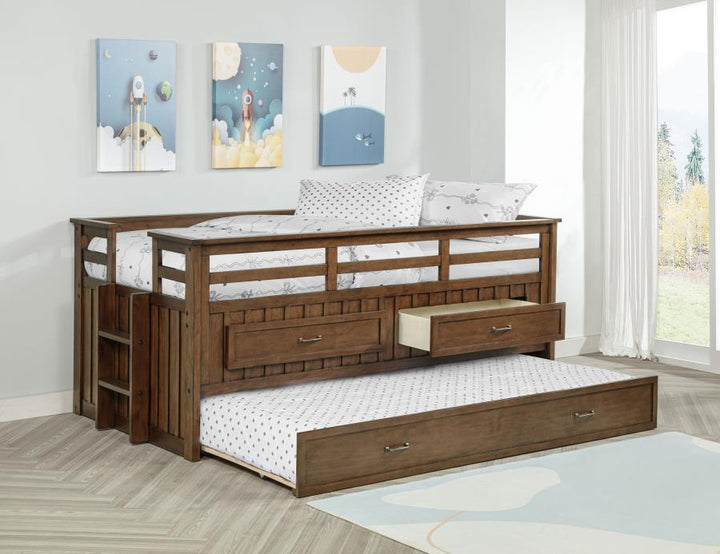 Carlsbad - Wood Captains Bed With Trundle