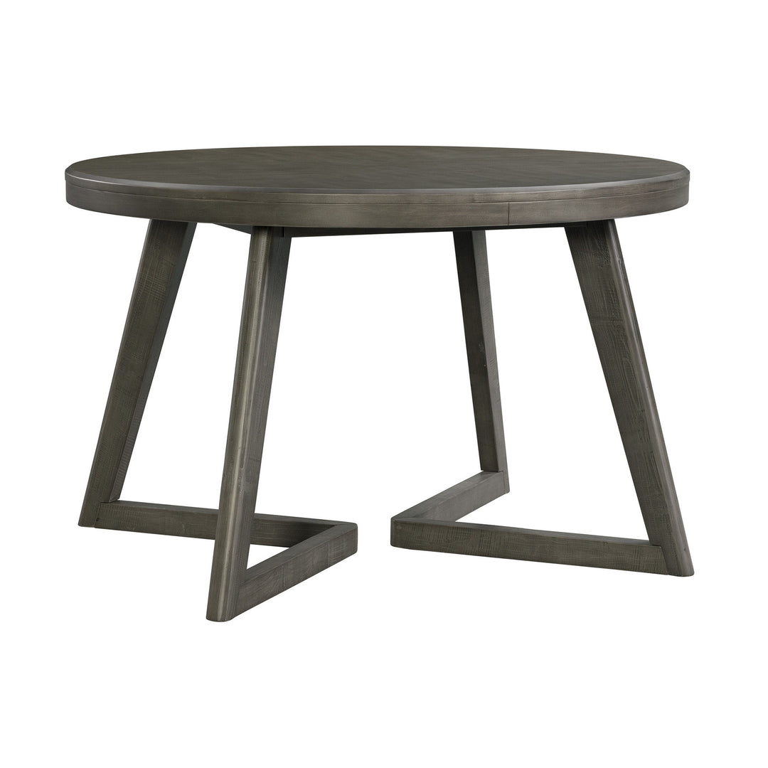 Cross - Round Dining Table - Dark Gray