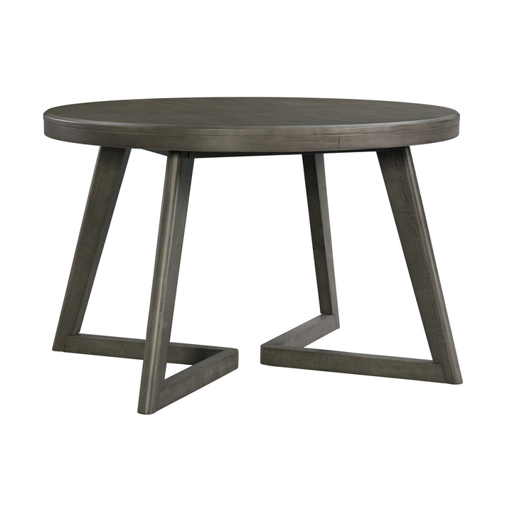 Cross - Round Dining Table - Dark Gray