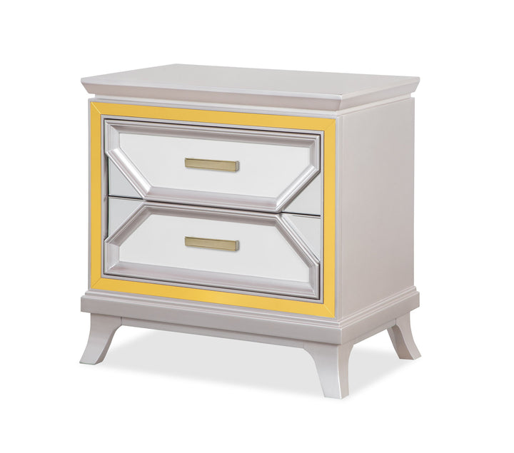 Claire - Nightstand - Silver