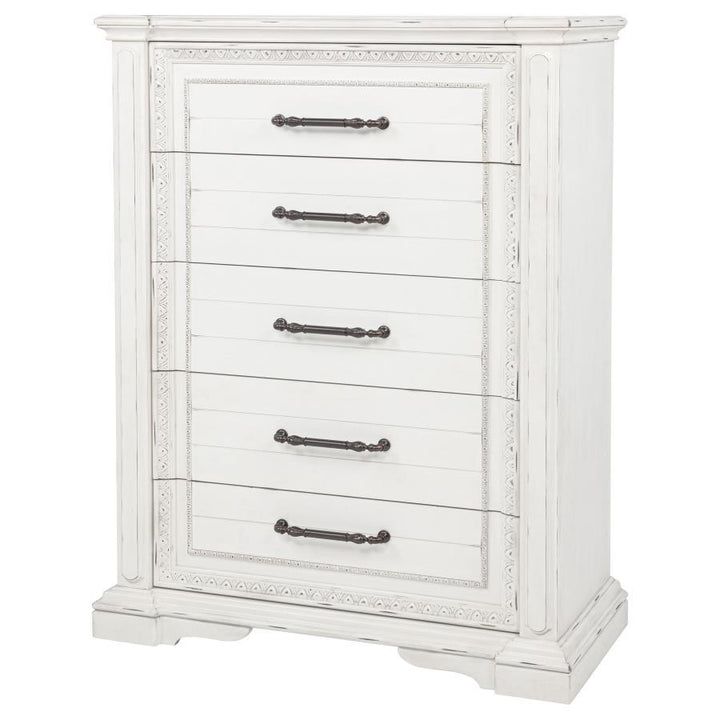 Mckinney - 5-Drawer Bedroom Chest Of Drawers - Vintage White