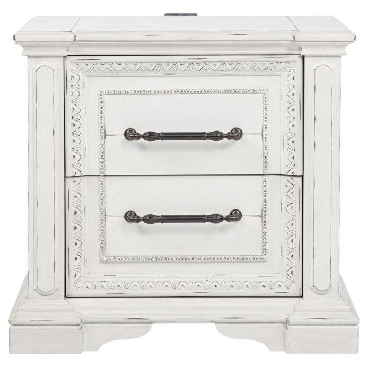 Mckinney - 2-Drawer Nightstand With Dual USB - Vintage White