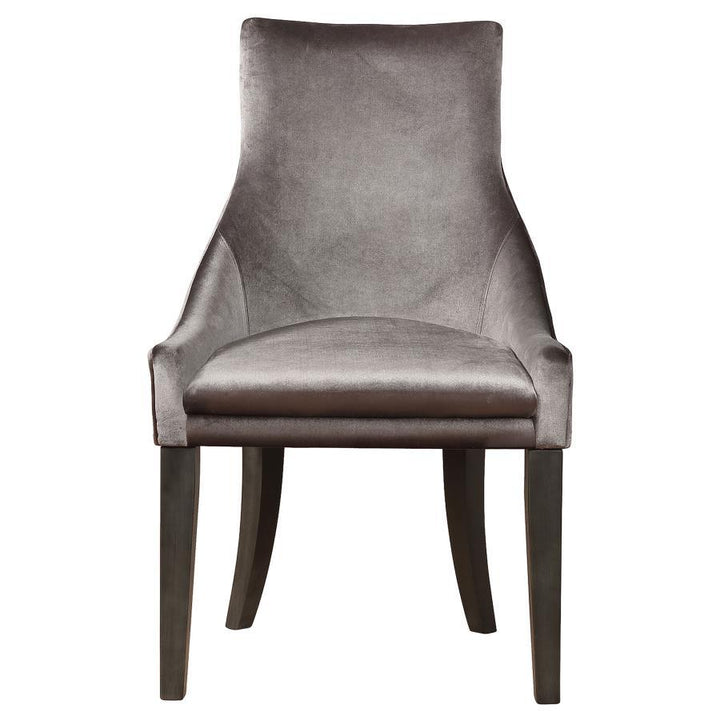 Phelps - Velvet Upholstered Dining Side Chair (Set of 2) - Gray