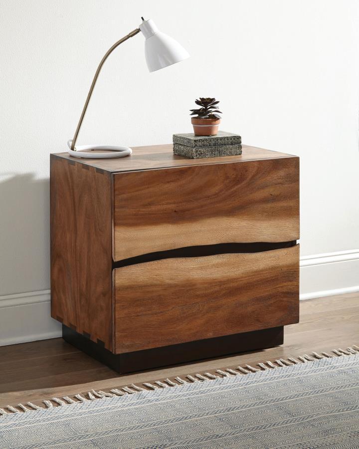 Winslow - 2-Drawer Nightstand - Smokey Walnut