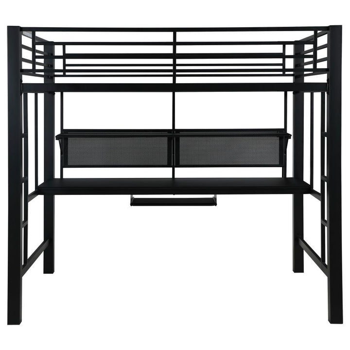 Avalon - Full Workstation Loft Bed - Black