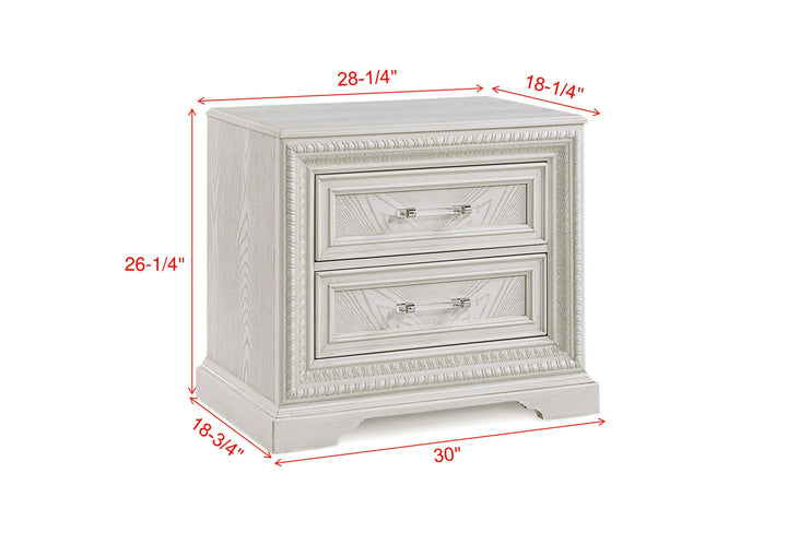 Alexandria - Accent Nightstand - White