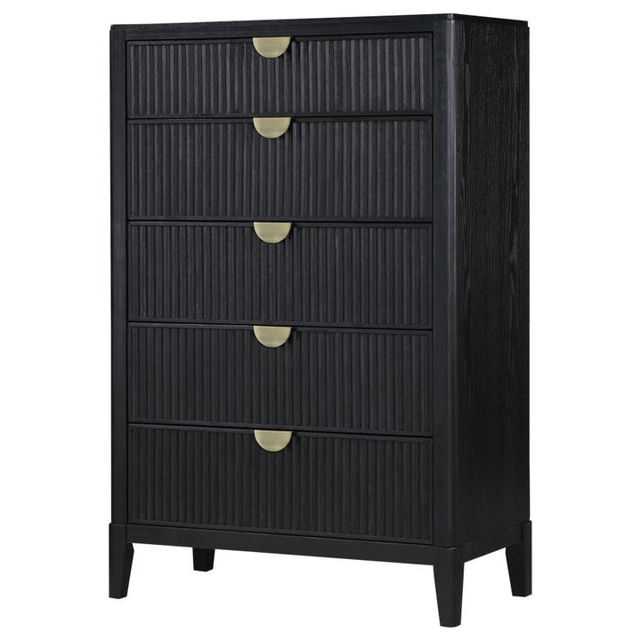 Brookmead - 5-Drawer Bedroom Chest - Black
