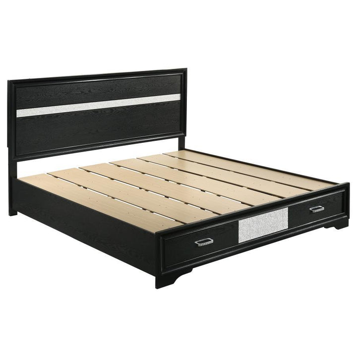 Miranda - Storage Wood Panel Bed