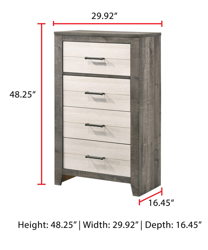 Rhett - Chest - Chalk / Gray