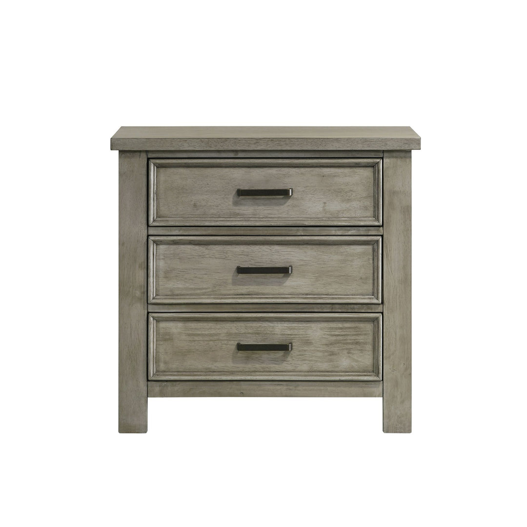 Sullivan - 3-Drawer Nightstand - Drift Gray