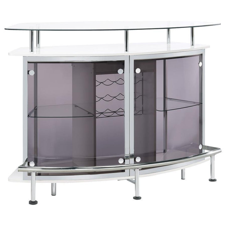 Gideon - Curved Glass Top Home Cabinet