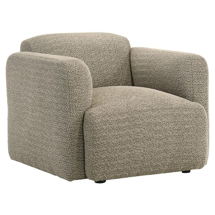 Dorset - Fabric Upholstered Round Track Arm Accent Chair