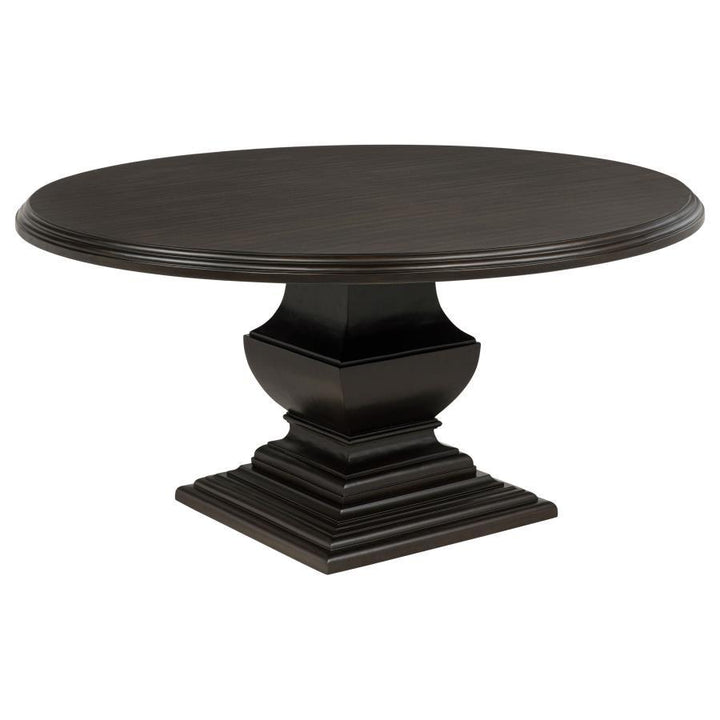 Twyla - 60" Round Wood Dining Room Table - Dark Cocoa