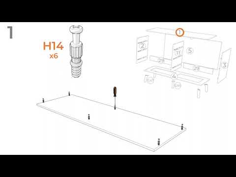 Charlang - Six Drawer Dresser - Black / Gray