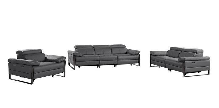 1246 - Modular Power Dual Reclining Sofa, Loveseat, And Chair Set With Power Headrests