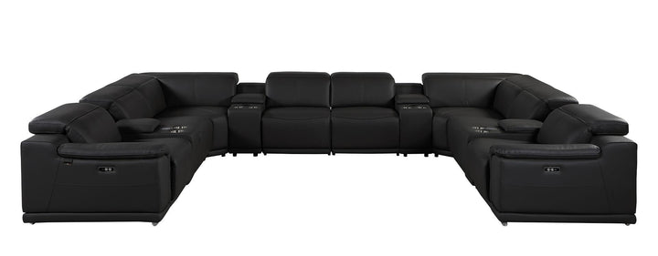 9762 - 12-Piece U Shaped Sectional Sofa With 4 Power Recliners