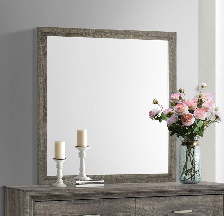 Wright - Dresser Mirror - Brown Oak