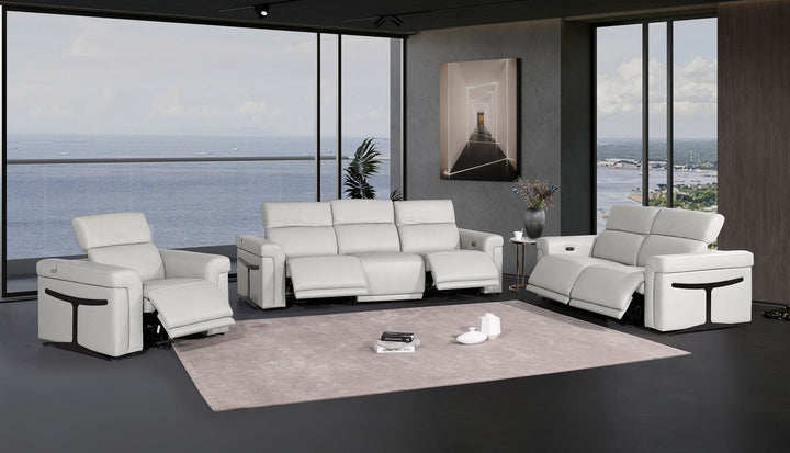 1126 - 6-Piece Modular Power Reclining Sofa, Loveseat &amp; Chair Set In With 5 Power Recliners &amp; Power Headrests