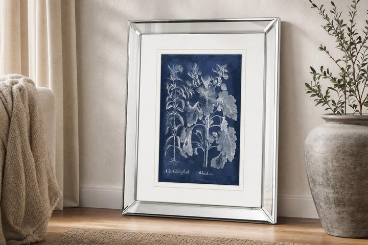 Besler Leaves in Indigo I By Vision Studio - Blue