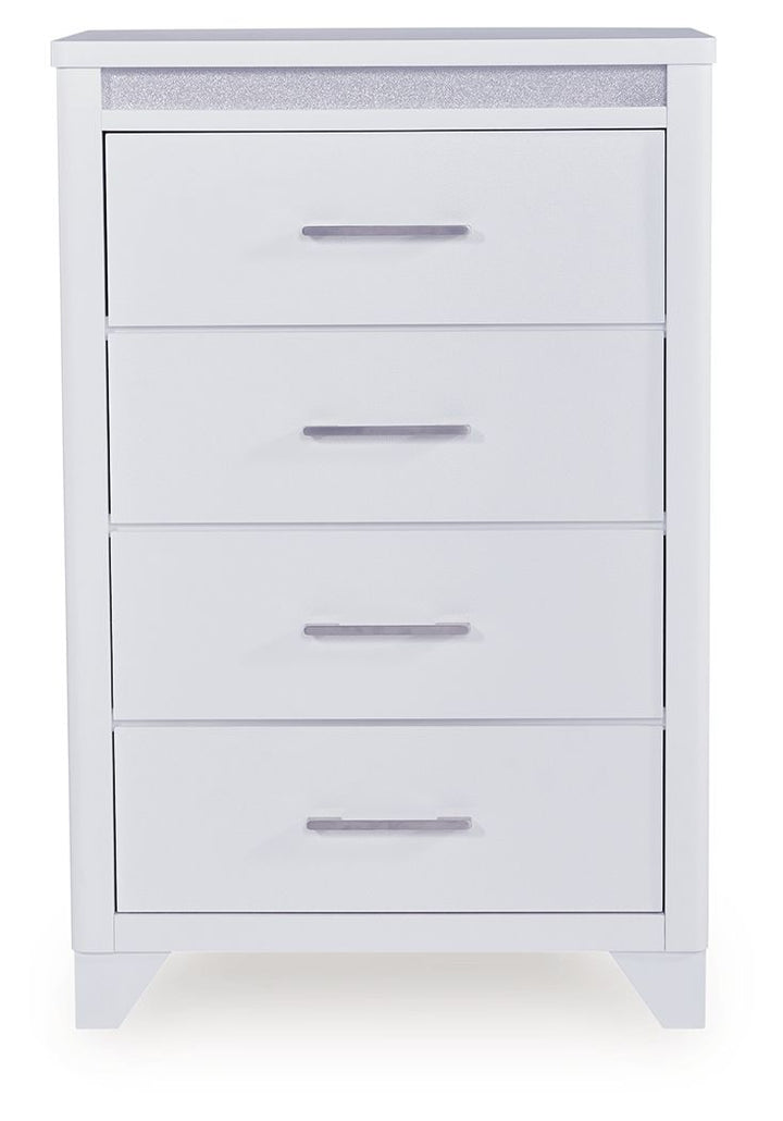 Jarlee - White - Four Drawer Chest