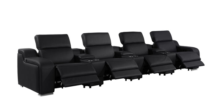 1116 - 7-Piece Modular Power Reclining Sofa In With 4 Power Recliners &amp; Power Headrests