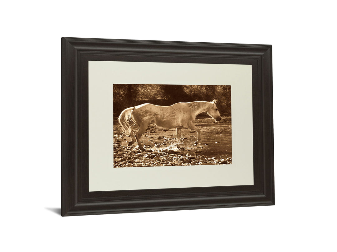 The Crossing By Wendy Caro - Framed Print Wall Art - Light Brown