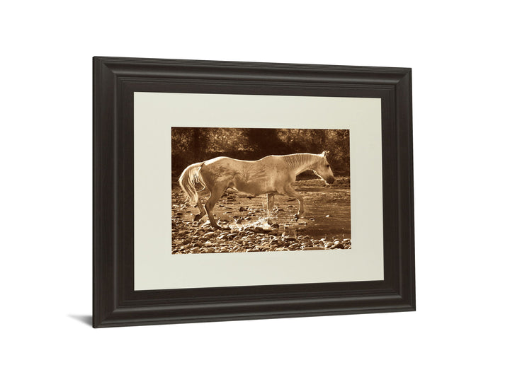 The Crossing By Wendy Caro - Framed Print Wall Art - Light Brown