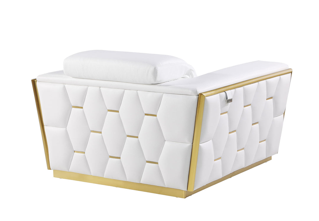 1111 - Leather Chair - Beige