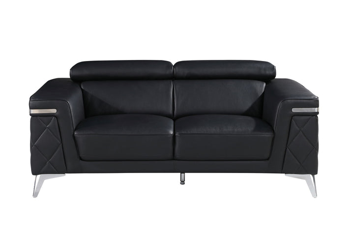 1140 - Top Grain Italian Leather Loveseat