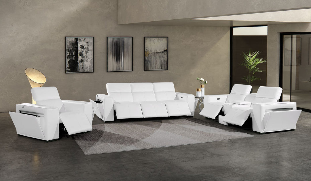 1224 - 7-Piece Modular Power Reclining Sofa, Loveseat &amp; Chair Set In With 6 Power Recliners &amp; Power Headrests
