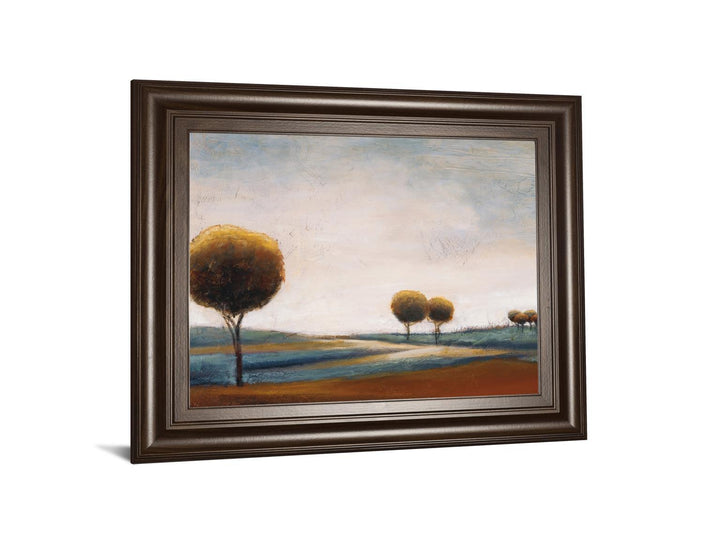 Tranquil Plains I By Ursula Salemink-Roos - Framed Print Wall Art - Dark Brown