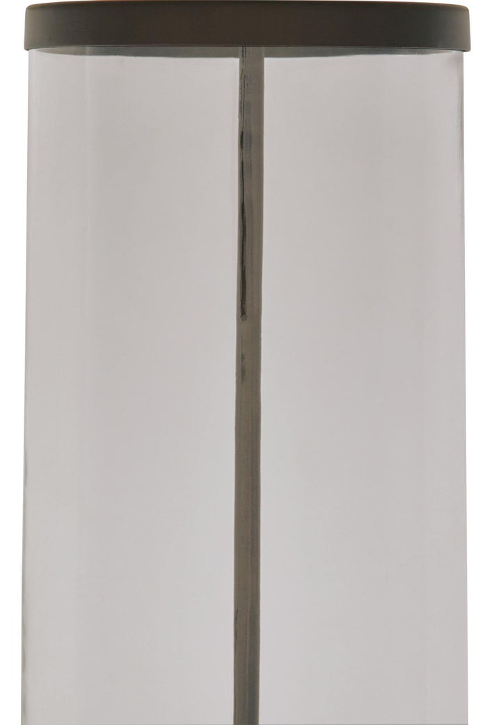 Junrow - Glass Table Lamp - Clear / Brown