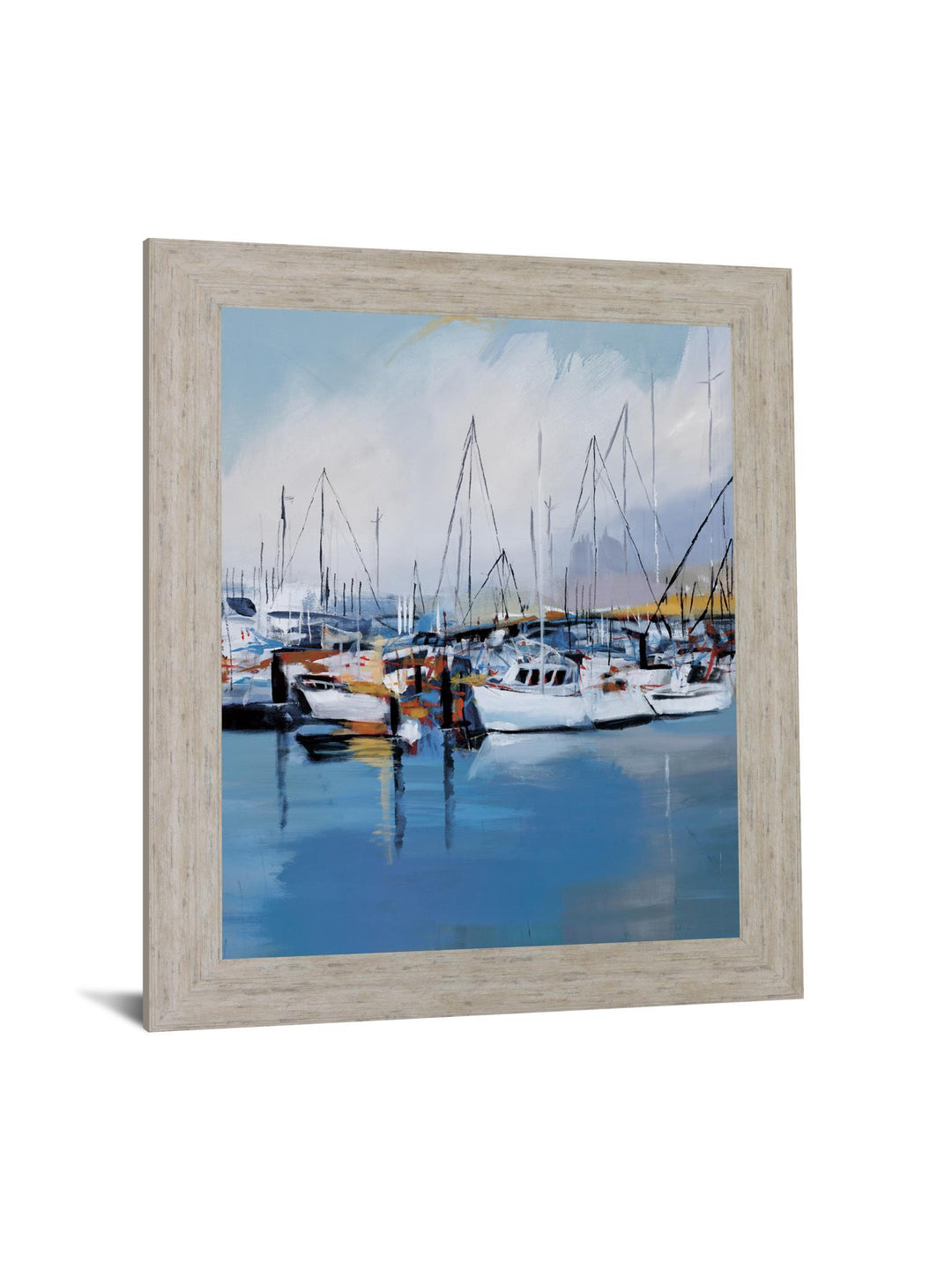 Harbor Reflections - 28" x 34" Framed Wall Art