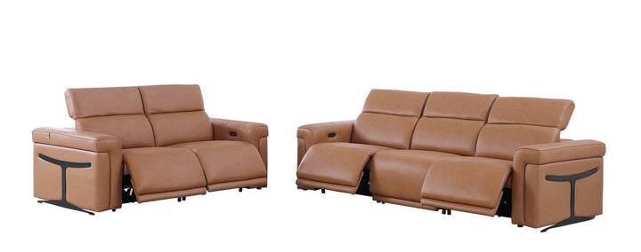 1126 - 5-Piece Modular Power Reclining Sofa And Loveseat Set In With 4 Power Recliners &amp; Power Headrests
