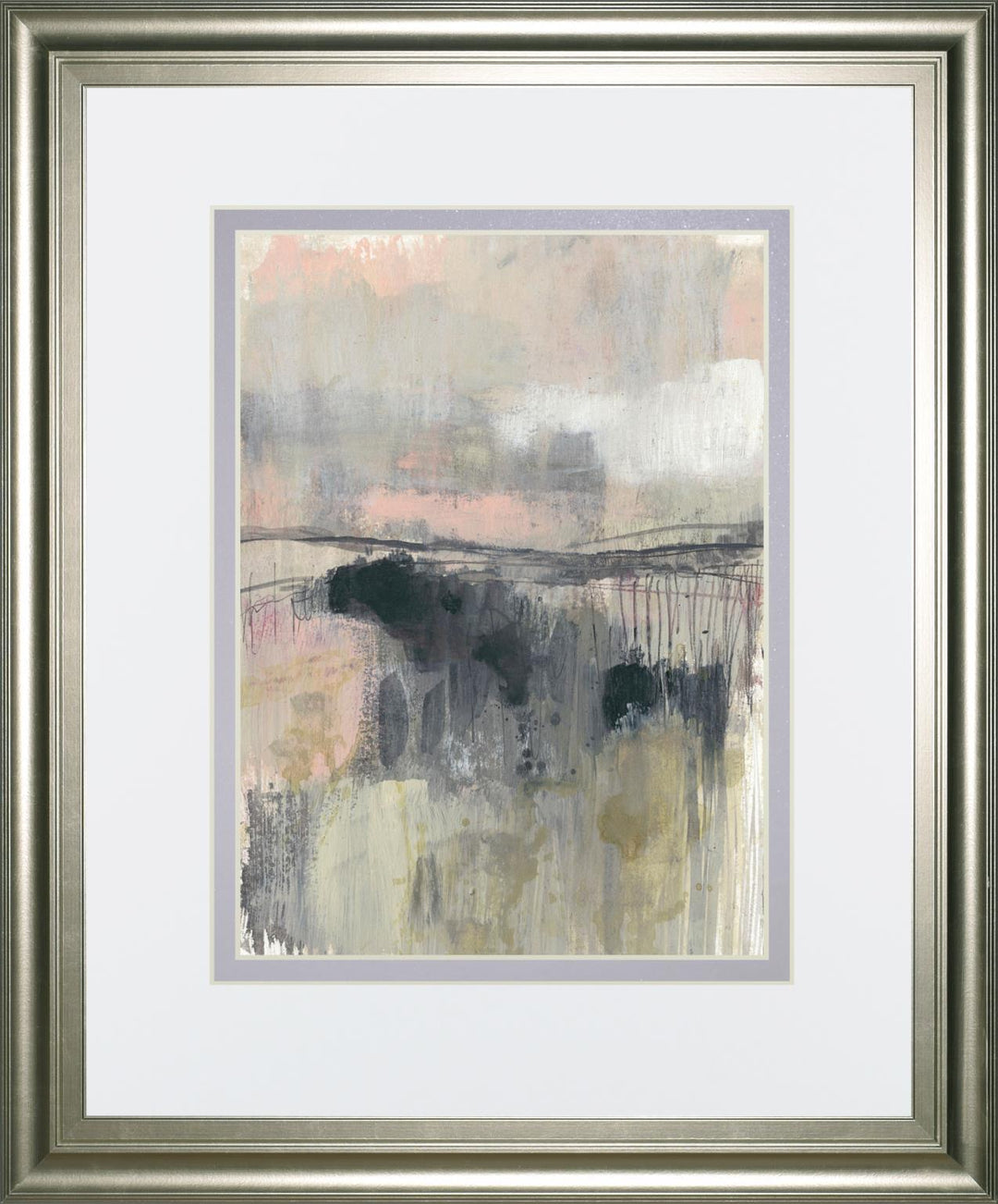 34x40 Blush Horizon II By Jennifer Goldberger - Dark Gray